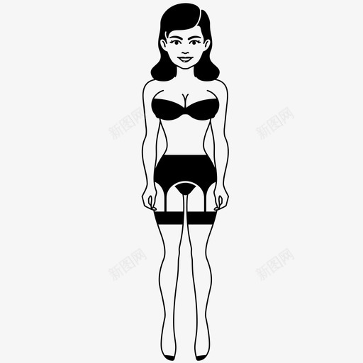 性感女人女人风格图标svg_新图网 https://ixintu.com 人 女人 女孩 女性 性感女人 性格 身材 风格