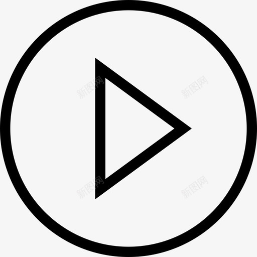 播放音频按钮图标svg_新图网 https://ixintu.com 剪辑 按钮 播放 电影 电影院 视频 视频播放器 音频