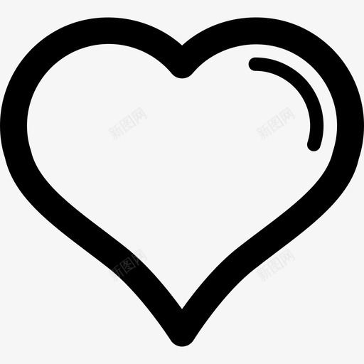 有粗轮廓形状随机图标的心脏svg_新图网 https://ixintu.com 形状 有粗轮廓 随机图标的心脏