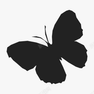 蝴蝶动物飞翔图标图标