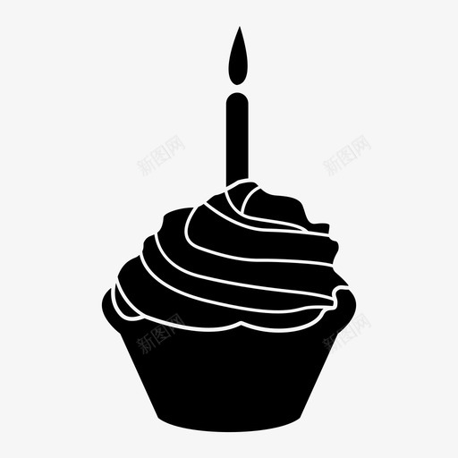 生日纸杯蛋糕生日蛋糕美味图标svg_新图网 https://ixintu.com 乐趣 派对 甜点 甜蜜 生日快乐 生日纸杯蛋糕 生日蛋糕 糖衣 美味 许愿