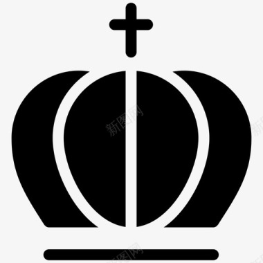 皇冠标志形状图标图标