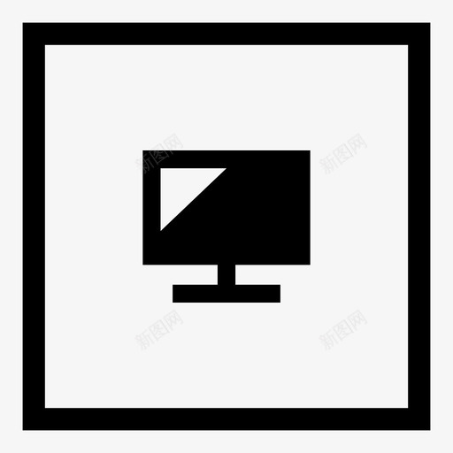 显示器屏幕方形图标svg_新图网 https://ixintu.com 110平方 屏幕 技术 方形 方形用户界面 方形界面 方形设计 显示器 界面设计