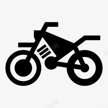 摩托车越野摩托车骑行图标图标