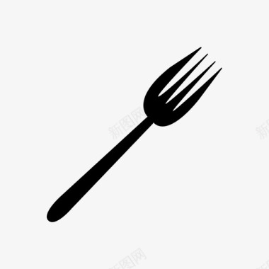 叉子餐具进餐图标图标