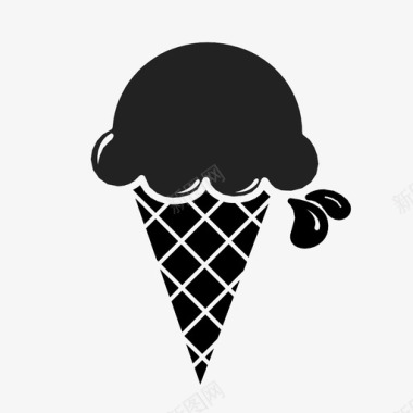 冰淇淋蛋卷图标图标