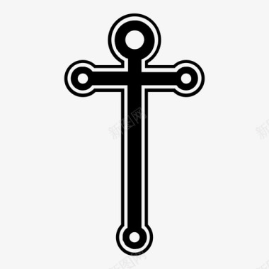 十字架天主教徒基督图标图标