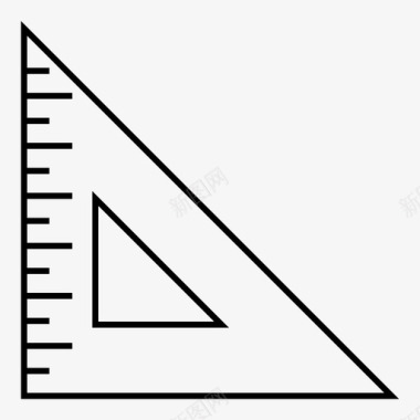 方尺直角尺数字图标图标