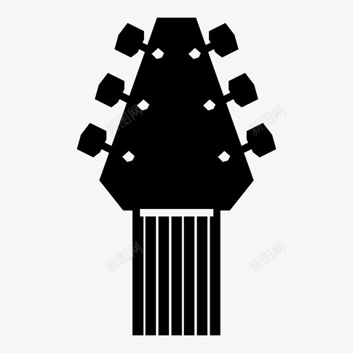 吉他音乐家乐器图标svg_新图网 https://ixintu.com 乐器 吉他 吉他手 支架 音乐家 音符