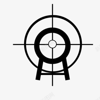 目标步枪步枪瞄准镜图标图标