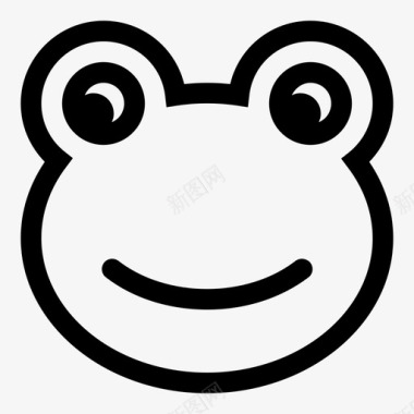青蛙宠物快乐图标图标