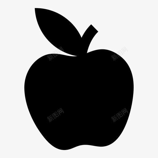 苹果营养市场图标svg_新图网 https://ixintu.com 健康食品 市场 水果 水果和蔬菜 苹果 营养 配料 食品