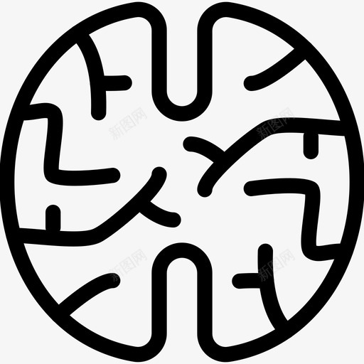大脑科学神经元图标svg_新图网 https://ixintu.com 人体解剖学 人体部位 人脑 大脑 女性 男性 神经 神经元 科学 线条图标
