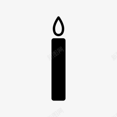 蜡烛点燃的蜡烛燃烧的蜡烛图标图标