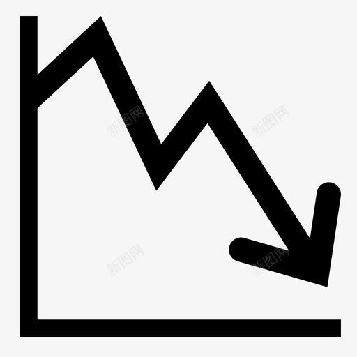 减少库存股票图标svg_新图网 https://ixintu.com 低 减少 图表 库存 损失 暴跌 股票 销售