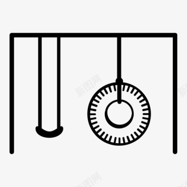 秋千课间休息学校图标图标