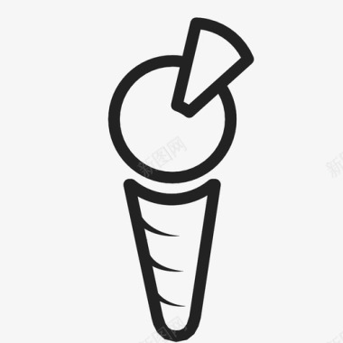 冰淇淋招待糖果图标图标