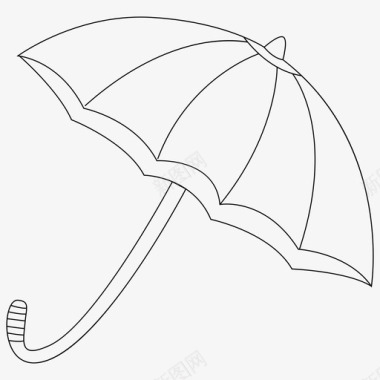 雨伞雨具防雨图标图标