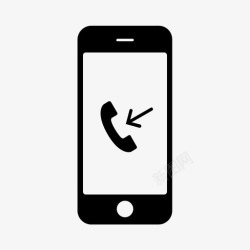 iphone来电街边来电科技智能手机图标高清图片