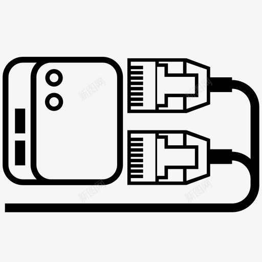 以太网路由器插件图标svg_新图网 https://ixintu.com dsl盒 互联网 以太网 插件 数据网络 网线 网络 网络路由器 路由器