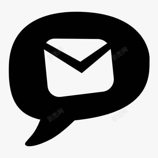 聊天语音泡泡信息图标svg_新图网 https://ixintu.com 信息 内部聊天 电子邮件 聊天 联系人 语音泡泡 通信 邮件