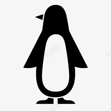 企鹅动物水生图标图标