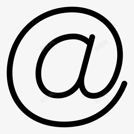 在在符号电子邮件图标svg_新图网 https://ixintu.com 在 在符号 推特 电子邮件 电子邮件地址 社交