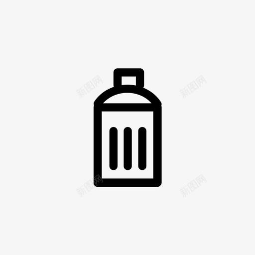 垃圾垃圾桶中风图标svg_新图网 https://ixintu.com 323 中风 回收站 回收罐 垃圾 垃圾桶 简单