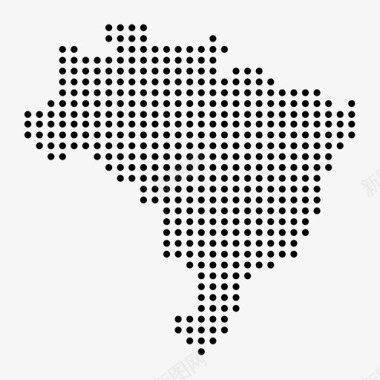 巴西南美洲地点图标图标