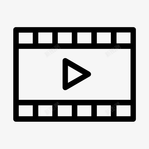 电影静止卷轴图标svg_新图网 https://ixintu.com go 卷轴 基本用户界面 帧 播放电影 播放视频 电影 电影卷 镜头 静止