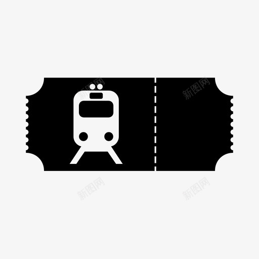 火车票旅客旅行票图标svg_新图网 https://ixintu.com 乘车票 交通工具 公共交通 旅客 旅行票 火车票