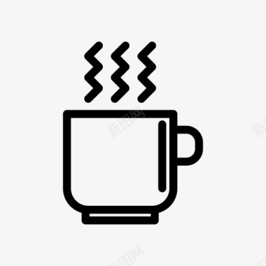 一杯咖啡甜点小吃图标图标