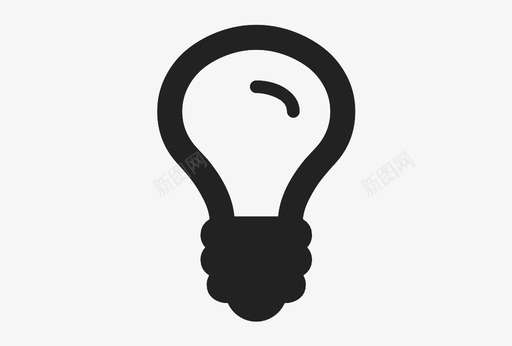 灯泡创造创意图标svg_新图网 https://ixintu.com 一般 创意 创新 创造 发明 灯泡