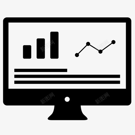 分析演示饼图图标svg_新图网 https://ixintu.com 互联网 优化 分析 折线图 报告 智能 演示 监控 资金 饼图