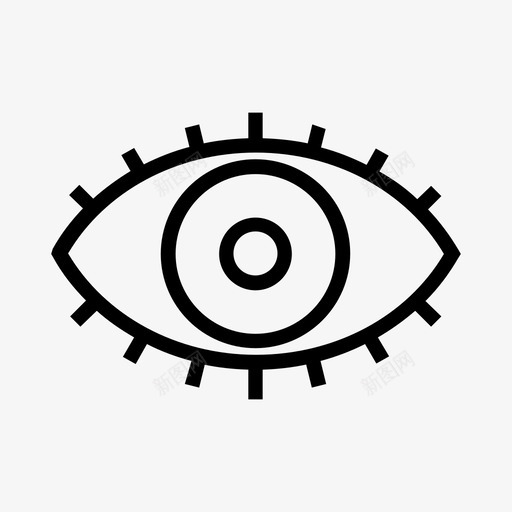 眼睛单词标语图标svg_新图网 https://ixintu.com 假释 光学 单词 口号 密码 显示 标语 球体 眼睛 符号 隐藏