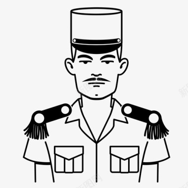 法国军团法国外国军团帽子图标图标