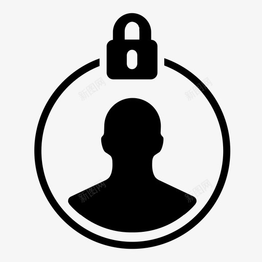 隐私用户安全可信配置文件图标svg_新图网 https://ixintu.com 可信配置文件 安全 安全设置 挂锁 用户安全 隐私 隐私策略 隐私设置