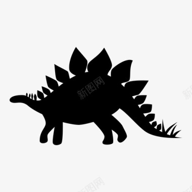 剑龙动物恐龙图标图标