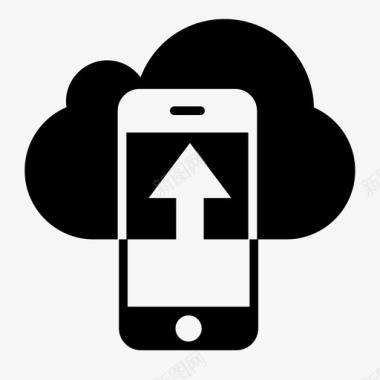 云上传上传到云从手机上传图标图标