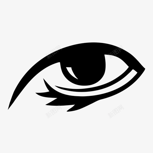 眼睛测量间谍图标svg_新图网 https://ixintu.com 安全 测量 眼睛 瞳孔 观察 视力 视野 间谍