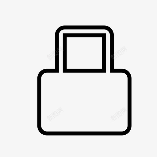 锁关门图标svg_新图网 https://ixintu.com 保护 关 安全 私人 钥匙 锁 门