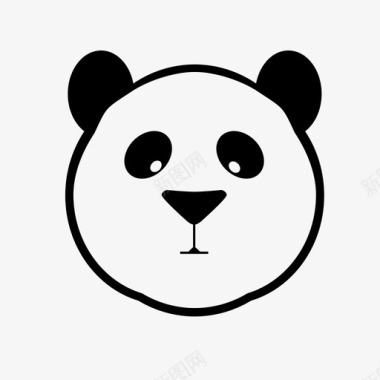 熊猫哺乳动物动物群图标图标