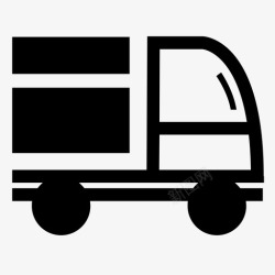 包装运输方式卡车旅行运输图标高清图片
