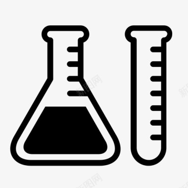 烧杯试管科学家图标图标