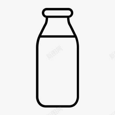 牛奶乳制品奶瓶图标图标