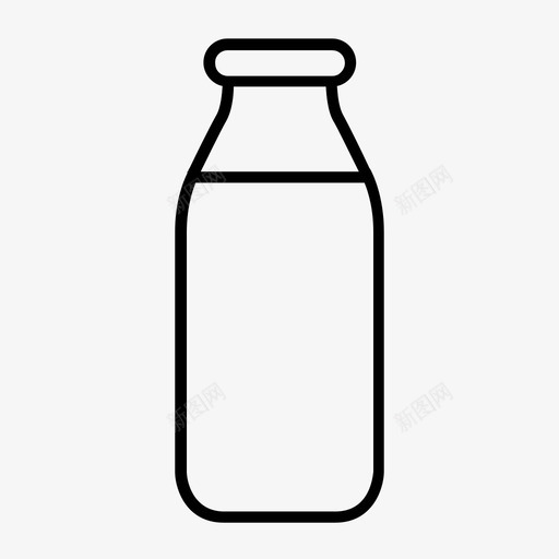 牛奶乳制品奶瓶图标svg_新图网 https://ixintu.com 乳制品 奶瓶 牛奶 牛奶罐