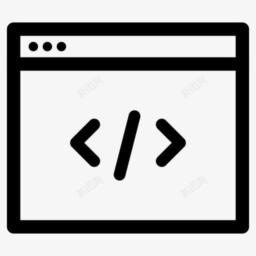 代码编码开发者图标svg_新图网 https://ixintu.com html java 代码 开发者 编码 网页设计