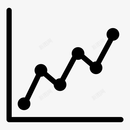 折线图图表简单图标svg_新图网 https://ixintu.com 图表 折线图 简单图标