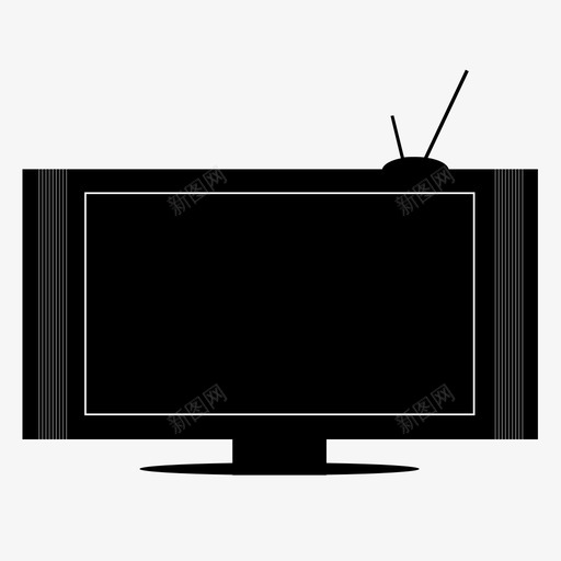 电视电视机电视屏幕图标svg_新图网 https://ixintu.com 多媒体 平板电视 技术 显示器 电视 电视屏幕 电视机 节目