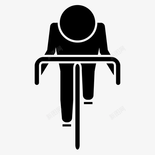 骑自行车锻炼人图标svg_新图网 https://ixintu.com 人 锻炼 骑自行车